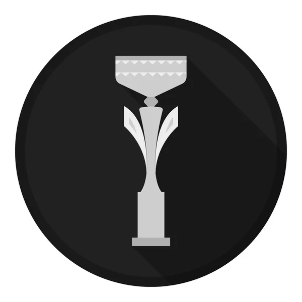 Icona coppa Champions in stile monocromatico isolata su sfondo bianco. Vincitore tazza simbolo stock vettoriale illustrazione . — Vettoriale Stock