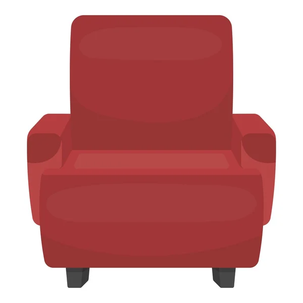 Cinema armchair icon in cartoon style isolated on white background. Films and cinema symbol stock vector illustration. — Stock Vector