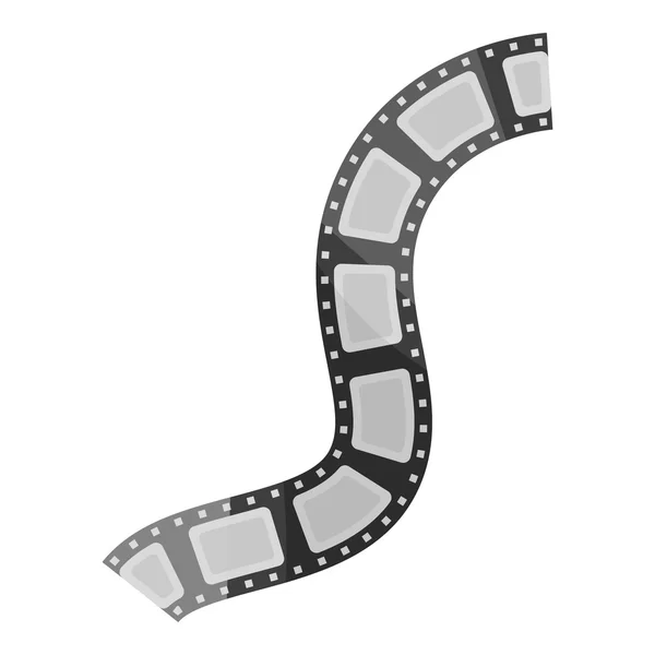 Icono de stock de película en estilo de dibujos animados aislado sobre fondo blanco. Películas y cine símbolo stock vector ilustración . — Archivo Imágenes Vectoriales