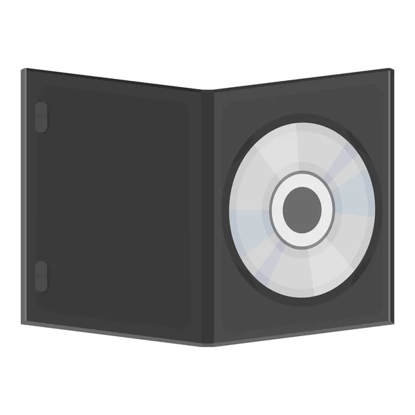 DVD med film ikon i tecknad stil isolerad på vit bakgrund. Filmer och film symbol Lager vektor illustration. — Stock vektor