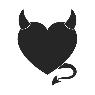 Siyah tarzında beyaz arka plan üzerinde izole kalp simgesi. Romantik sembol stok vektör çizim.