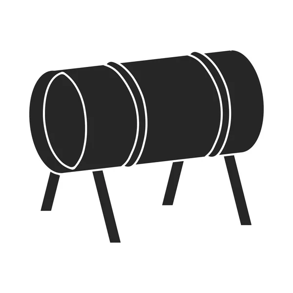 Icône de tunnel de terrain de jeu dans le style noir isolé sur fond blanc. Jouer jardin symbole illustration vectorielle de stock . — Image vectorielle