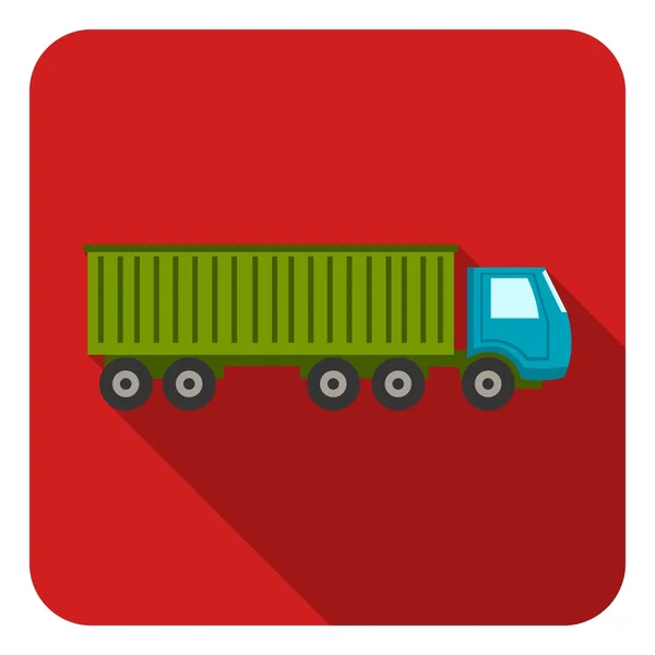 LKW-Lieferung Symbol in flachem Stil isoliert auf weißem Hintergrund. Logistisches Symbol Aktienvektor Illustration. — Stockvektor