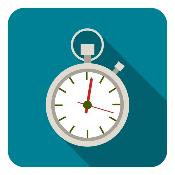 Icona cronometro in stile piatto isolato su sfondo bianco. Illustrazione vettoriale stock simbolo logistico . — Vettoriale Stock