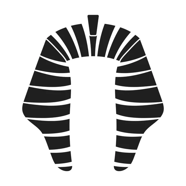 Nemes ikonen i svart stil isolerad på vit bakgrund. Hattar symbol lager vektorillustration. — Stock vektor