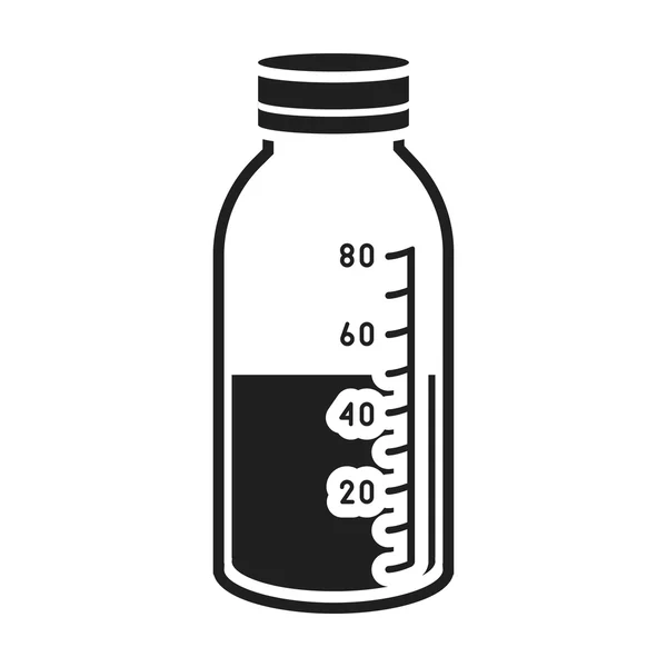 Icono de mezcla en estilo negro aislado sobre fondo blanco. Medicina y hospital símbolo stock vector ilustración . — Archivo Imágenes Vectoriales