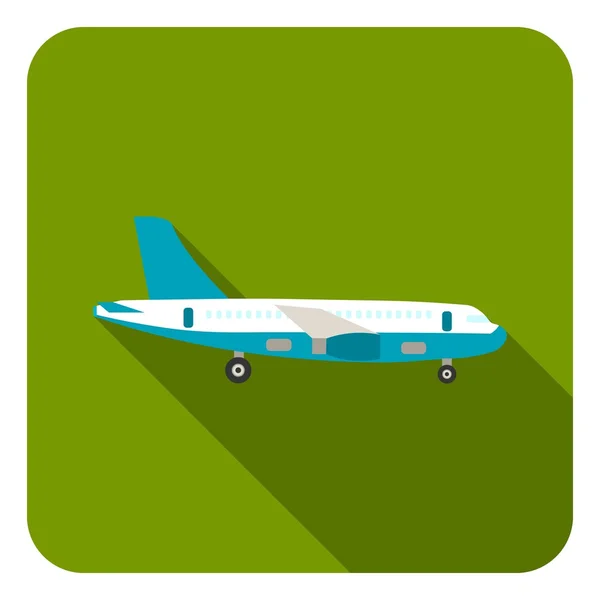 Icono de avión en estilo plano aislado sobre fondo blanco. Símbolo logístico stock vector ilustración . — Vector de stock