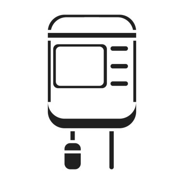 Counter simge siyah stil beyaz arka plan üzerinde izole bırakın. İlaç ve hastane sembol stok vektör çizim.