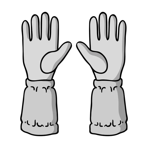 Pszczelarze rękawice ikona stylu monochromatyczne na białym tle. Pasieki symbol Stockowa ilustracja wektorowa — Wektor stockowy