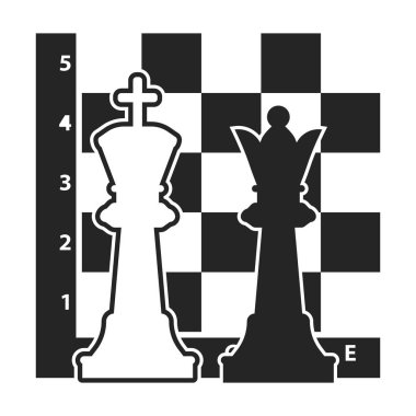 Satranç simge siyah stil beyaz arka plan üzerinde izole içinde. Masa oyunları hisse senedi vektör çizim sembolü.