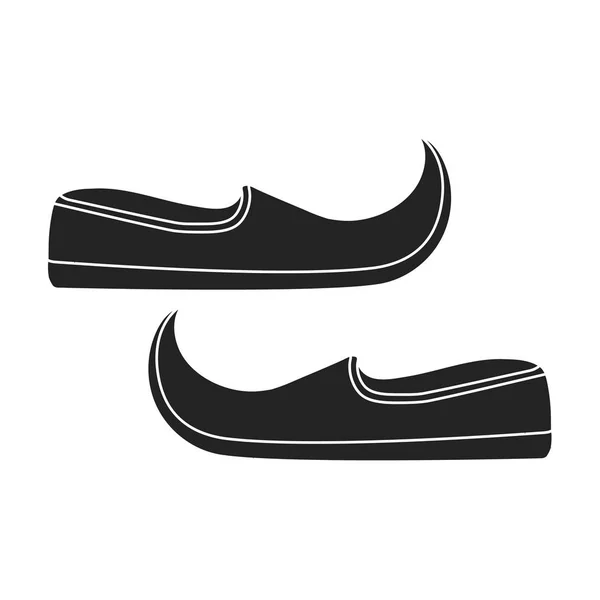 Icône khussa arabe dans un style noir isolé sur fond blanc. Émirats arabes symbole illustration vectorielle de stock . — Image vectorielle