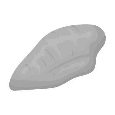 Tavuk fileto simgesi beyaz arka plan üzerinde izole tek renkli tarzı. Etler sembol stok vektör çizim