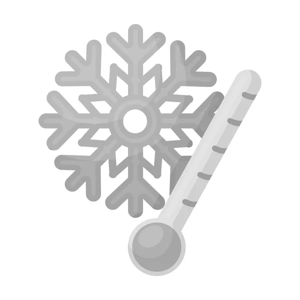 Εικονίδιο Frost σε μονόχρωμη στυλ που απομονώνονται σε λευκό φόντο. Εικονογράφηση διάνυσμα απόθεμα σύμβολο καιρός. — Διανυσματικό Αρχείο