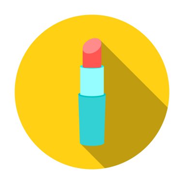 Düz stil beyaz arka plan üzerinde izole ruj simgesini. Sembol stok vektör çizim kadar yapmak.