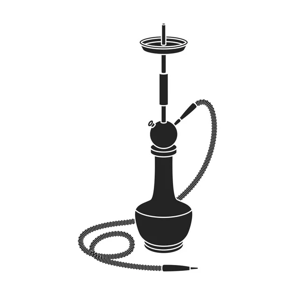 Icône narguilé dans un style noir isolé sur fond blanc. Turquie symbole illustration vectorielle de stock . — Image vectorielle