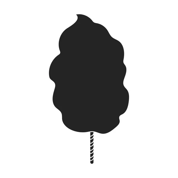 Хлопок конфеты значок в черном стиле изолированы на белом фоне. Фильмы и векторные иллюстрации символов кино . — стоковый вектор