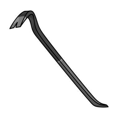 Levye simgesi beyaz arka plan üzerinde izole tek renkli tarzı. Suç sembol stok vektör çizim.