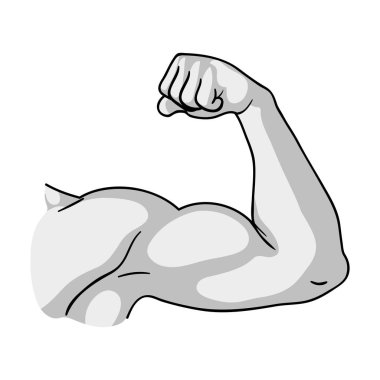 Pazı simgesi beyaz arka plan üzerinde izole tek renkli tarzı. Spor ve fitness sembol stok vektör çizim.