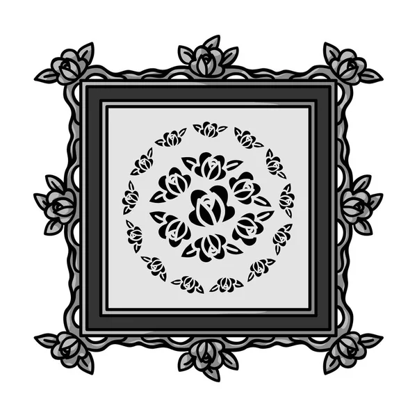 Icona immagine in stile monocromatico isolata su sfondo bianco. Museo simbolo stock vettoriale illustrazione . — Vettoriale Stock