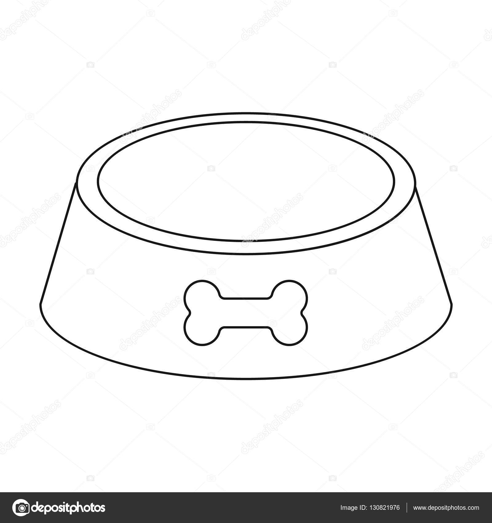 Dog Bowl Outline atelieryuwa.ciao.jp