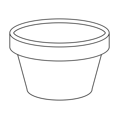 Kap dövme mürekkebi için ben anahat simgesi beyaz arka plan üzerinde izole tarzı. Dövme sembol stok vektör çizim.