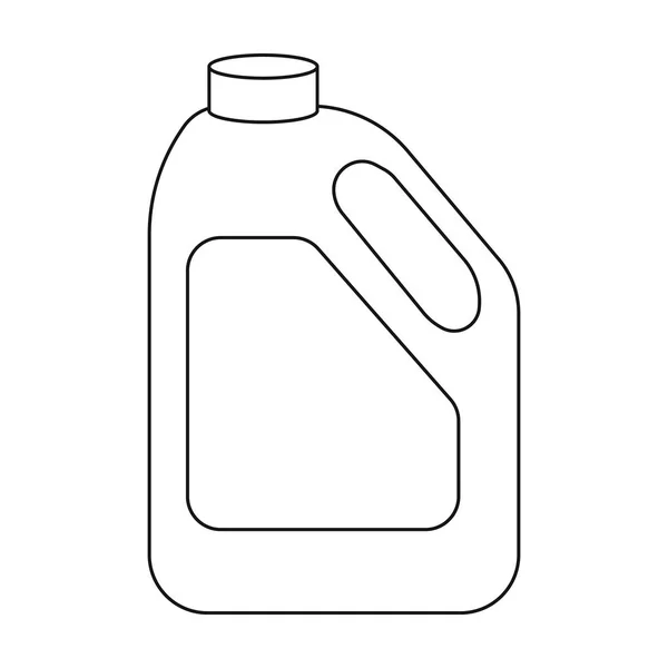 Icona del latte in bottiglia in stile contorno isolato su sfondo bianco. Illustrazione del vettore stock simbolo del latte . — Vettoriale Stock