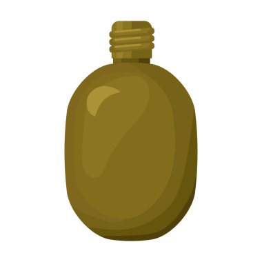 Ordu kantin simgesi beyaz arka plan üzerinde izole karikatür tarzı. Askeri ve ordu sembol stok vektör çizim