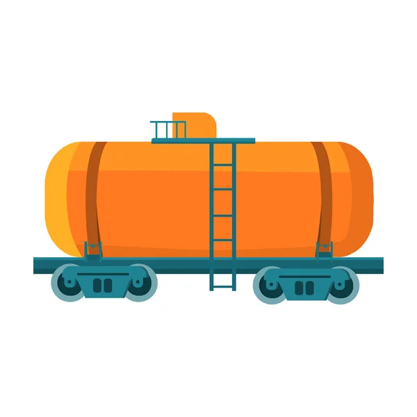 Olie tank auto pictogram in cartoon stijl geïsoleerd op een witte achtergrond. Olie industrie symbool voorraad vectorillustratie. — Stockvector