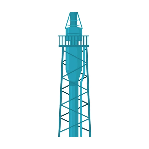 Icona a olio in stile cartone animato isolato su sfondo bianco. Illustrazione del vettore stock simbolo dell'industria petrolifera . — Vettoriale Stock