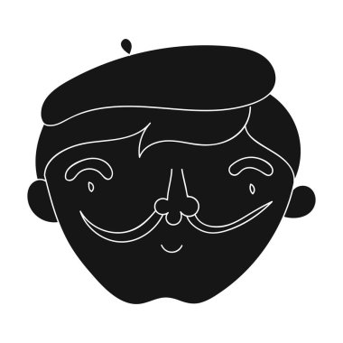 InkWell simge siyah stil beyaz arka plan üzerinde izole içinde kalemle daldırma. Sanatçı ve sembol stok vektör çizim çizim.