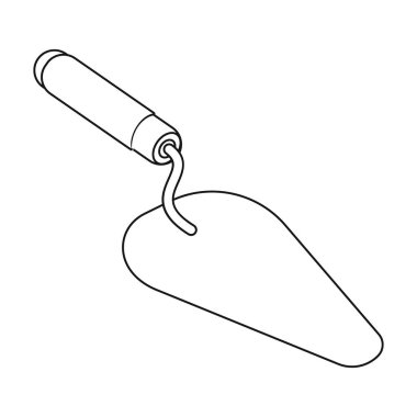 Mala simgesi beyaz arka plan üzerinde izole anahat tarzı. Kurmak ve sembol stok vektör çizim onarma.