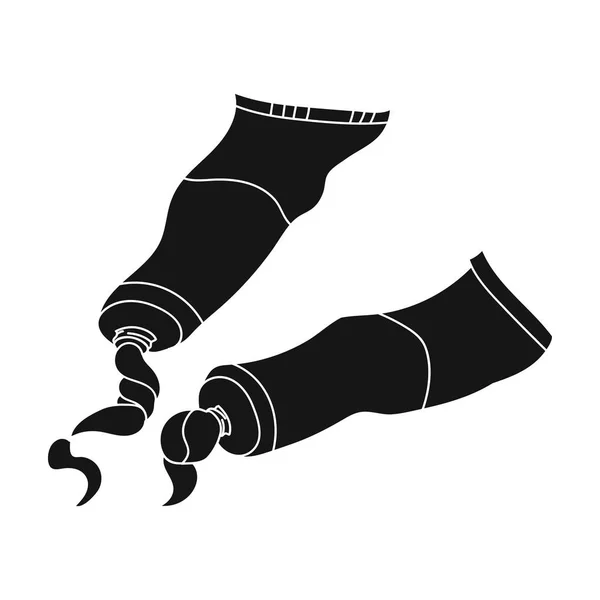Icono geométrico de naturaleza muerta en estilo negro aislado sobre fondo blanco. Artista y dibujo símbolo stock vector ilustración . — Archivo Imágenes Vectoriales