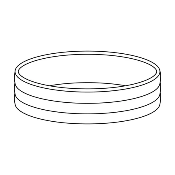 Ícone de anel dourado em estilo esboço isolado no fundo branco. Ilustração de vetor de estoque de símbolo de jóias e acessórios . — Vetor de Stock