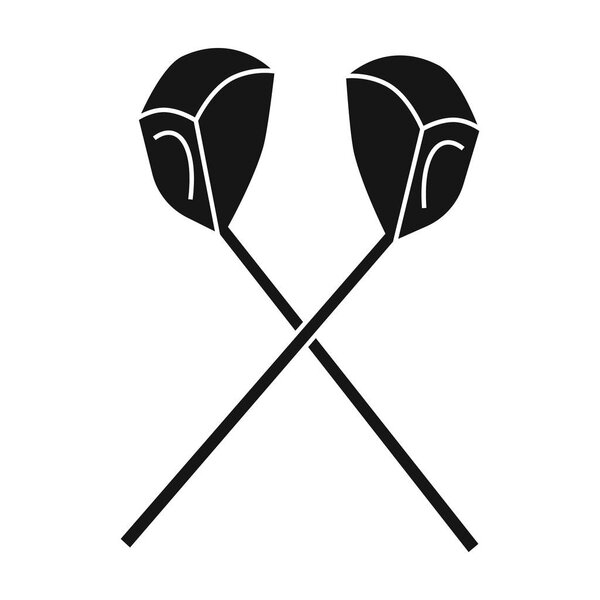 Иконка гольф-клубов в черном стиле на белом фоне. Векторная иллюстрация символов гольф-клуба
.
