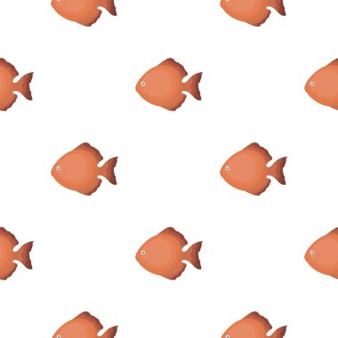 Discus balık simgesi çizgi film. Akvaryum balık deniz, okyanus hayat karikatür simgesinden tek.