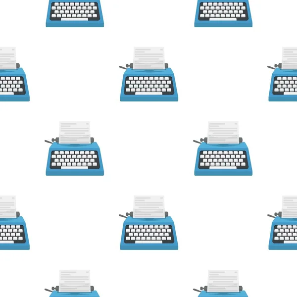 Ícone de máquina de escrever em estilo cartoon isolado no fundo branco. Filmes e símbolo de cinema ilustração vetorial estoque . —  Vetores de Stock