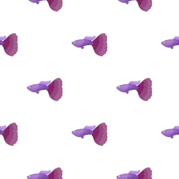 Guppy ryby ikonu kreslený. Připálit akvarijních ryb ikonu z moře, oceánu života kreslené. — Stockový vektor