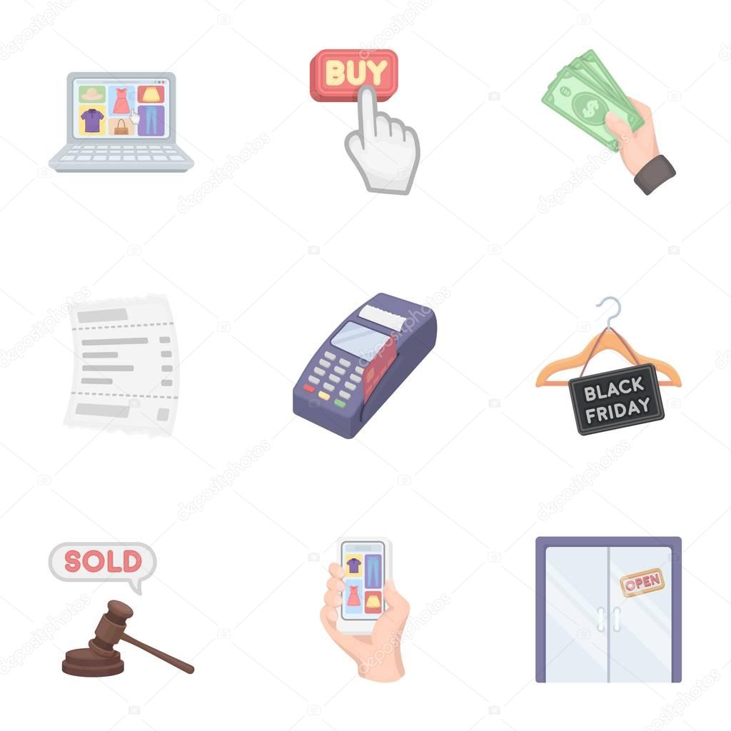 Comercio electrónico configurar los iconos en estilo de ...