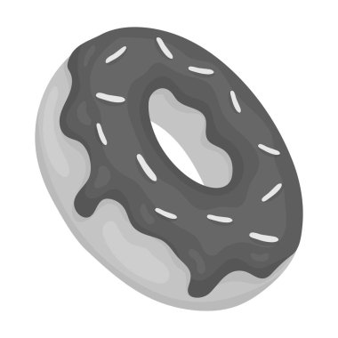 Beyaz arka plan üzerinde izole tek renkli tarzı donut simgesi. ABD ülke sembol stok vektör çizim.