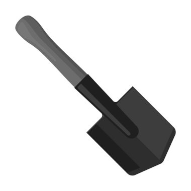 Askeri fethediyorsunuz aracı simgesini tek renkli stil beyaz arka plan üzerinde izole. Askeri ve ordu sembol stok vektör çizim