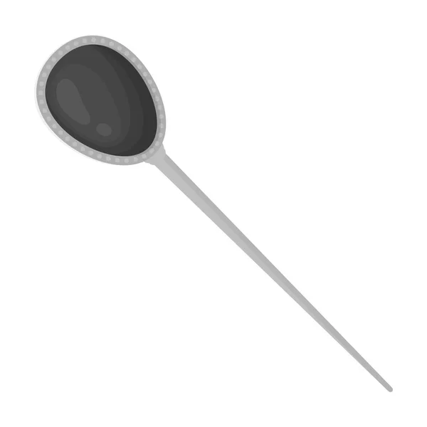 Hairstick ikon elszigetelt fehér háttér, fekete-fehér stílusban. Ékszerek és kiegészítők szimbólum vektor stock illusztráció. — Stock Vector