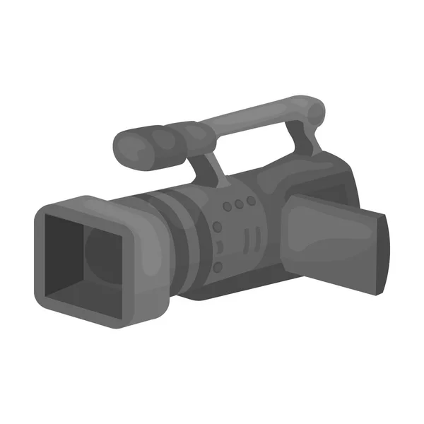 Camcorder-Symbol im monochromen Stil isoliert auf weißem Hintergrund. event service symbol stock vektor illustration. — Stockvektor