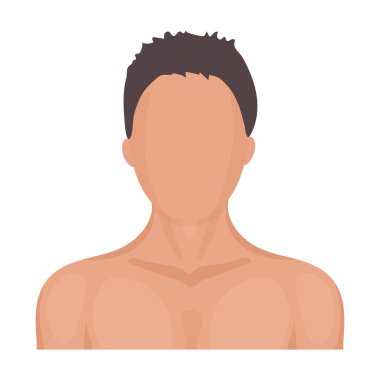 Boksör simgesi beyaz arka plan üzerinde izole karikatür tarzı. Boks sembol stok vektör çizim.