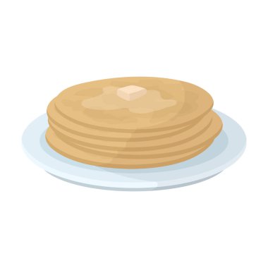 Rus krep simgesi beyaz arka plan üzerinde izole karikatür tarzı. Rus ülke sembol stok vektör çizim.