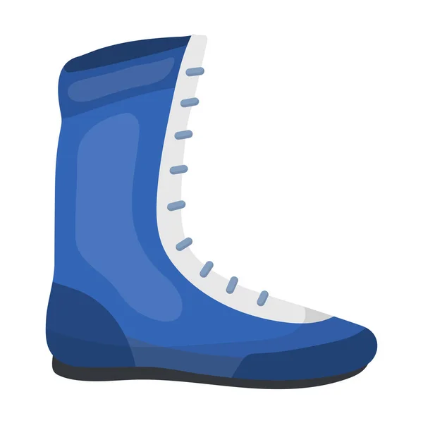Icône de chaussures de boxe en style dessin animé isolé sur fond blanc. Illustration vectorielle du symbole de boxe . — Image vectorielle