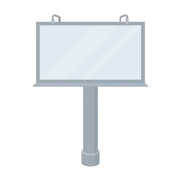 Billboard pictogram in cartoon stijl geïsoleerd op een witte achtergrond. Reclame symbool voorraad vectorillustratie. — Stockvector