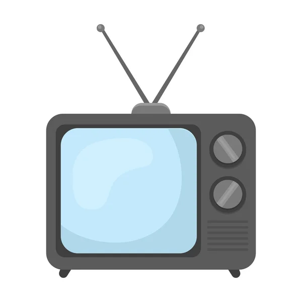 Television advertising icon in cartoon style isolated on white background. Advertising symbol stock vector illustration. — Stock Vector