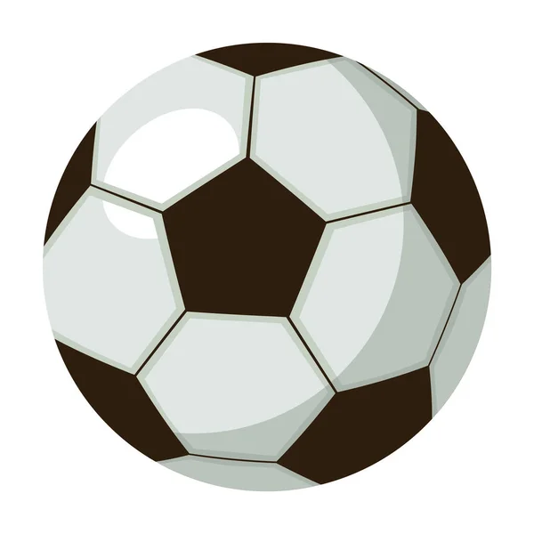 Icono de pelota de fútbol en estilo de dibujos animados aislado sobre fondo blanco. Inglaterra país símbolo stock vector ilustración . — Archivo Imágenes Vectoriales