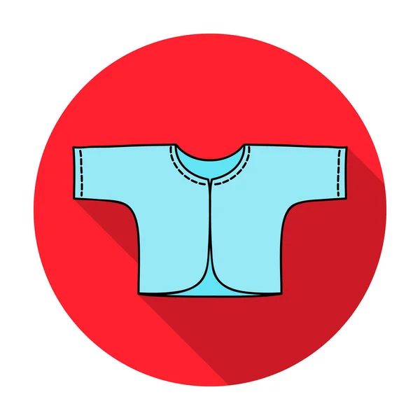 Baby løs jakke ikon i flad stil isoleret på hvid baggrund. Baby født symbol lager vektor illustration . – Stock-vektor