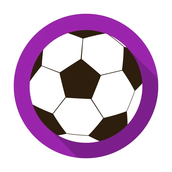 Icono de pelota de fútbol en estilo plano aislado sobre fondo blanco. Inglaterra país símbolo stock vector ilustración . — Vector de stock